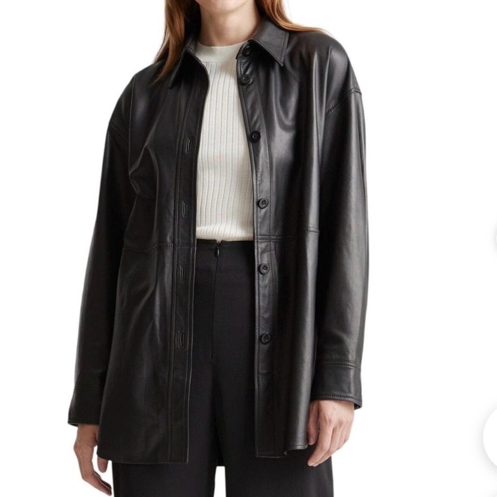 NWOT Quince Sheep Leather Jacket